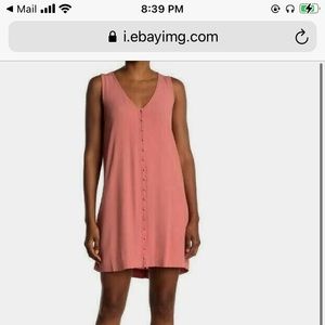 Madewell Navy Button-Down Tank Dress M